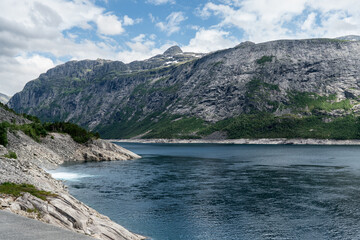 Stausee Ringedalsvatn bei Odda, Norwegen