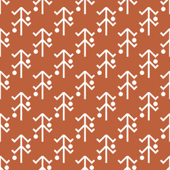 Abstract geometric Christmas tree pattern
