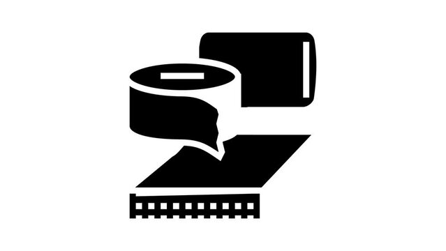 polyurethane thermoset glyph icon animation