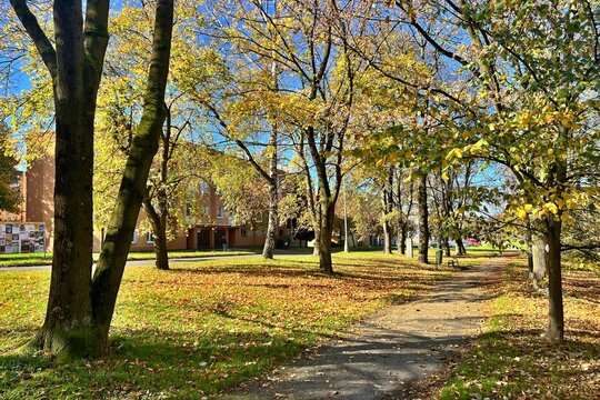 park in the town of Frenstat pod Radhostem
