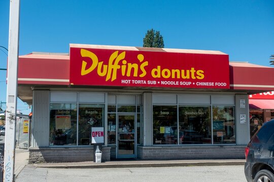Building of the Duffin's donuts restaurant in Surrey