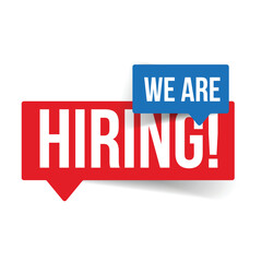 We are hiring sign banner sign
