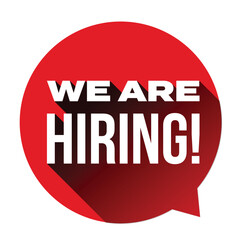 We are hiring sign banner sign