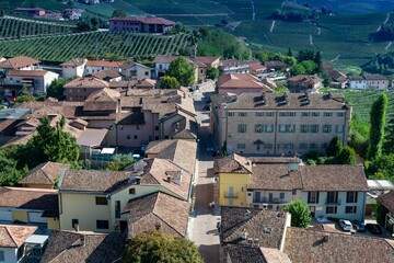 The small and characteristic village of Barbaresco with its characteristic streets, a pearl immersed