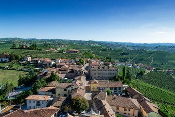 The small and characteristic village of Barbaresco with its characteristic streets, a pearl immersed