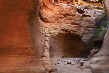 View in the Cow Gorge in center of Gran Canaria