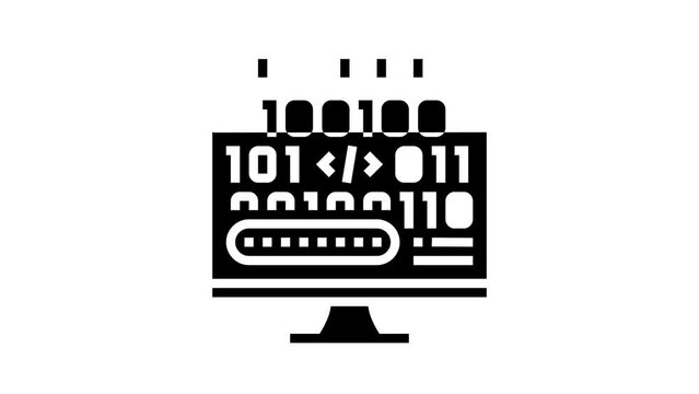 microcode development glyph icon animation