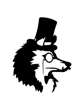 Herr Wolf Gentlemen Zylinder 