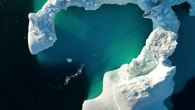the submerged part of a large iceberg