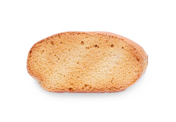 Hard chuck cracker on white background, top view