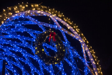 background lights in the city night 