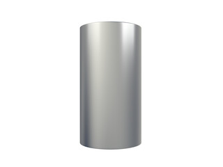 Cylinder. Transparent background. 3d illustration.