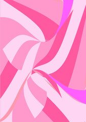 The background image is in pink tones, using shapes to arrange. Composition with gradation used for graphics