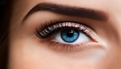 Obraz premium closeup blue eye