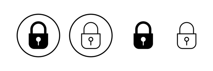 Lock icon vector illustration. Padlock sign and symbol. Encryption icon. Security symbol