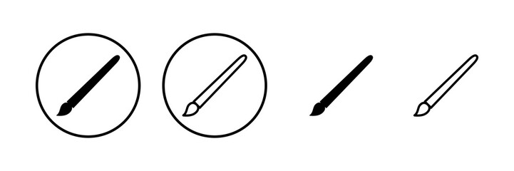 Paint icon vector illustration. paint brush sign and symbol. paint roller icon vector