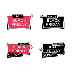 Black friday deals coupons vector