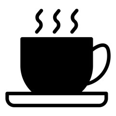 coffee glyph icon