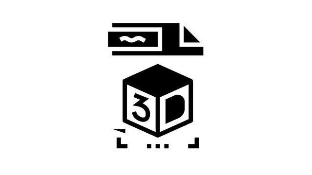 stl 3d file glyph icon animation