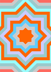 The background image uses stars and Use a variety of colors can be used in graphics