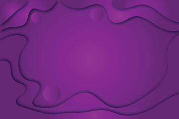 Colorful abstract paper cut background. wavy Paper cut style template for website or business
