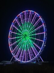 ferris wheel at night