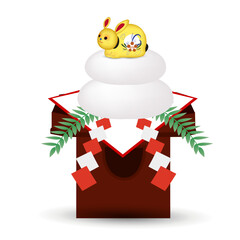 卯　年賀状　縁起物　アイコン