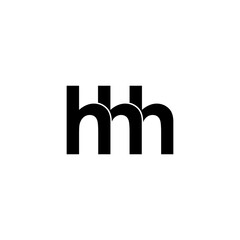 hhh letter initial monogram logo design