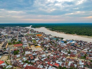 Vista aérea de la cuidad de Quibdó.