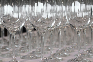empty wine glasses