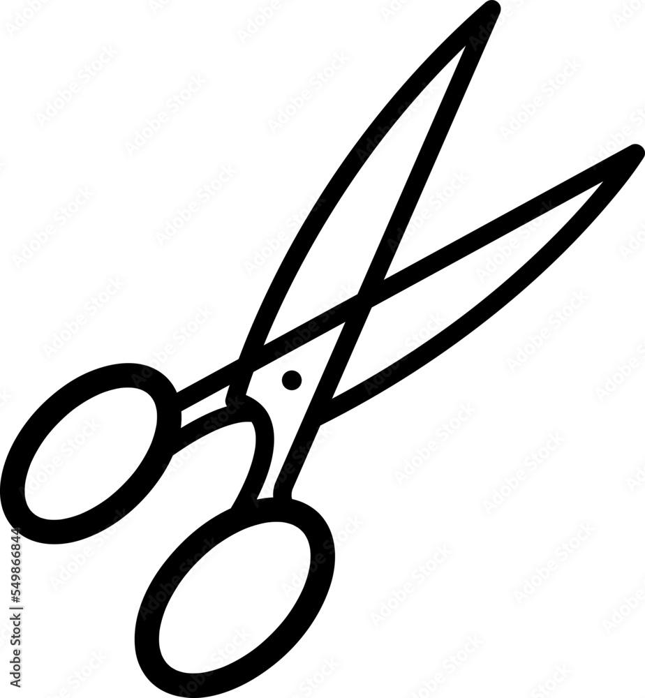 Poster scisor icon vector symbol template on white background..eps