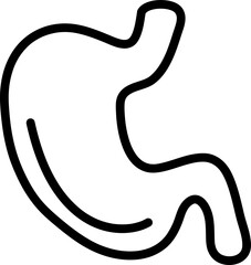 stomach icon vector symbol template on white background..eps