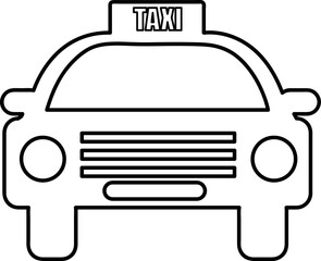  taxi icon vector symbol template on white background 