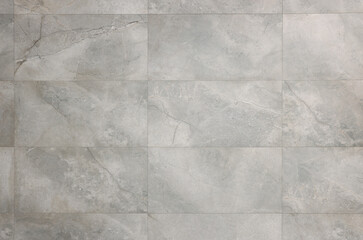 Obraz premium Beautiful grey marble surface of wall as background, closeup