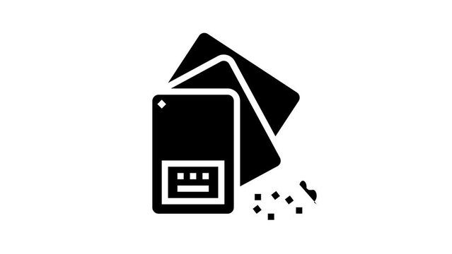polyester resin thermoset glyph icon animation