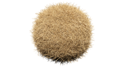 Straw arrangement on sphere shape