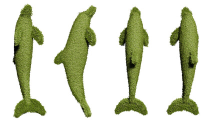 dolphin shaped garden hedges