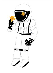 illustration of a astronaut