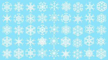 雪の結晶のイラスト素材