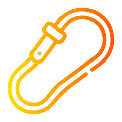 carabiner gradient icon