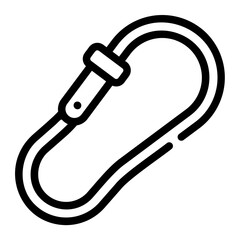 carabiner line icon