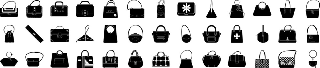 Bags icons collection vector illustration design