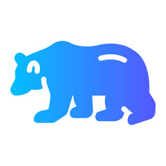 bear gradient icon