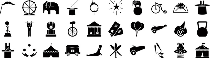 Circus icons collection vector illustration design