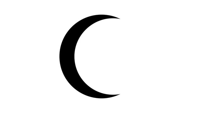 islam religion glyph icon animation