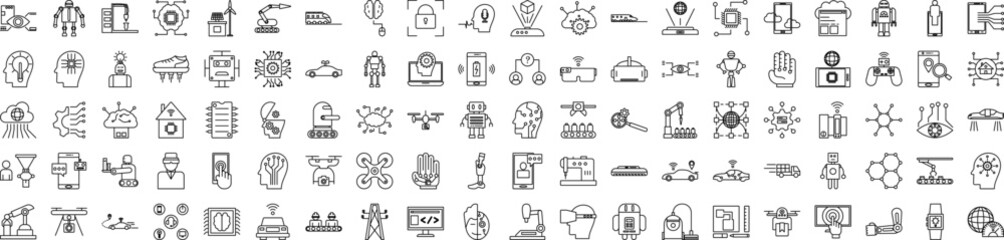 Intelligence icons collection vector illustration design