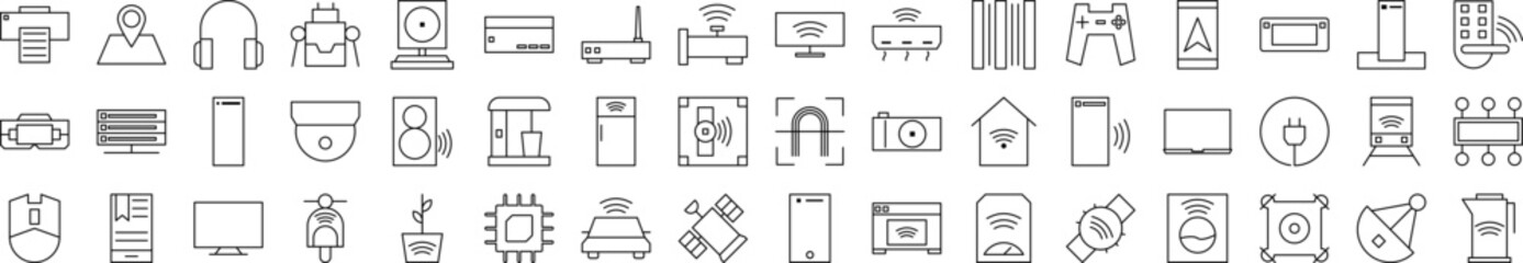 Internet things icons collection vector illustration design