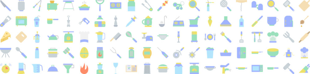 Kitchen icons collection vector illustration design