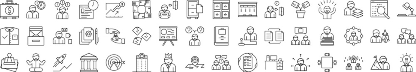 Office icons collection vector illustration design