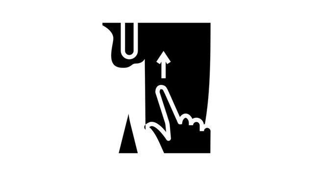 cremasteric reflex glyph icon animation